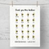 High Quality Tea Towel with bees - School Leavers Gift
