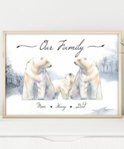Polar Bear Family Print