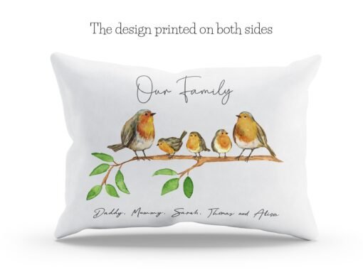 Robins Padded Cushion - Robins Family Pillow - Image 4