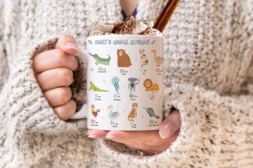 Animal Alphabet Personalised Ceramic Mug - Image 2