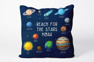 Planets Of Our Solar System Padded Cushion