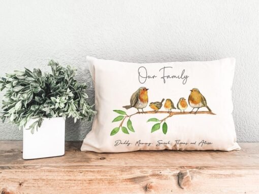 Robins Padded Cushion - Robins Family Pillow - Image 2