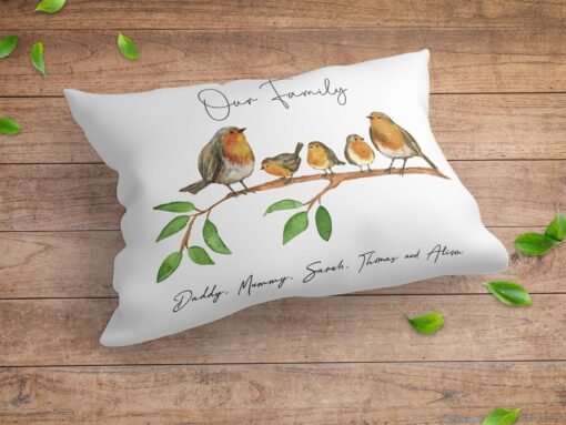 Robins Padded Cushion - Robins Family Pillow