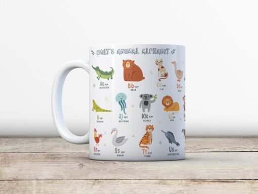 Animal Alphabet Personalised Ceramic Mug - Image 4