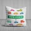 Padded Cushion With Cars Design