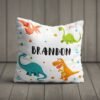 Personalised Dinosaur Padded Cushion