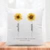 Personalised Friendship Cushion With Flowers
