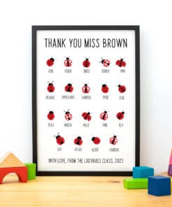 Thank You Teacher Gift With Ladybugs - School Leaving