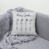 Mother's Day Personalised Cushion With Flowers