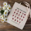 Stanley/Stella Cotton Tote Bag Thank You Teacher Gift -  Personalized School Leaving Gift for Teachers - Ladybugs with Student Names