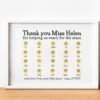 DIGITAL Thank You Teacher Gift with Stars