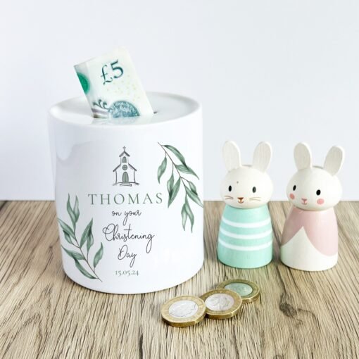 Personalised Money Box - Ceramic Piggy Bank