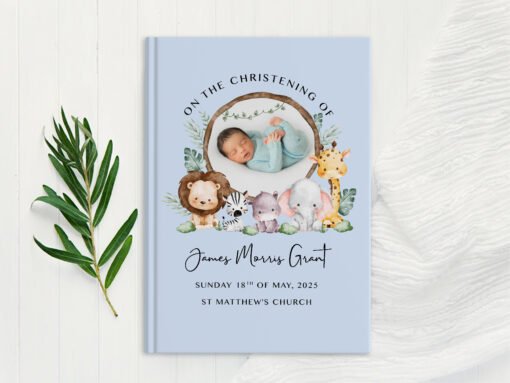 Personalised Christening Guest Book - Custom Keepsake for Baby’s Special Day - Image 5