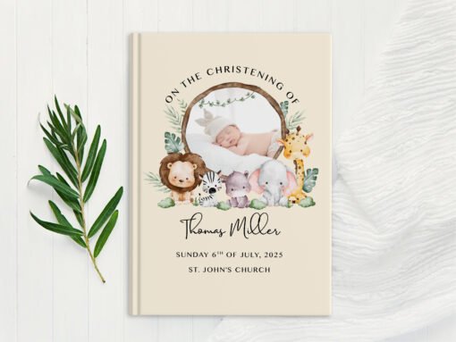 Personalised Christening Guest Book - Custom Keepsake for Baby’s Special Day - Image 6