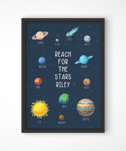 Reach for the Stars Solar System Print